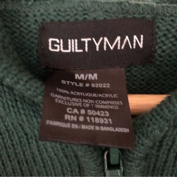 Vintage  Cozy Coastal Cottagecore Nordic Zip Up Hooded  Cardigan Medium - Picture 7 of 8